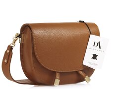 Geanta dama de umar din piele naturala DiAmanti Aida Maro Coniac